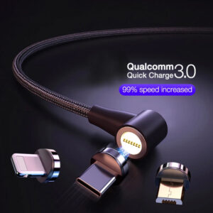 Compatible with Apple , Magnetic USB Cable Fast Charging Micro USB Type C Data Wire Cord Magnet Charger Mobile Phone Cable